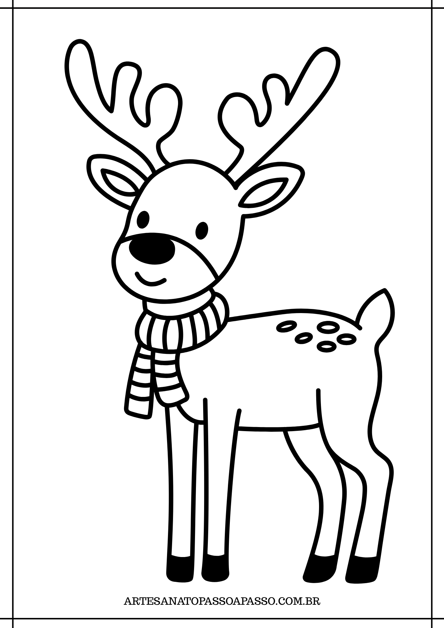Desenhos de cervos para colorir
