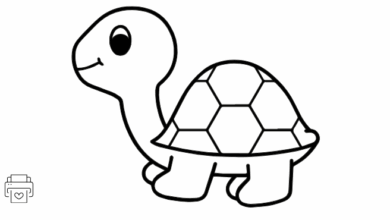 Tartaruga para colorir