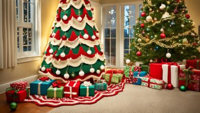 Arvore de natal de croche