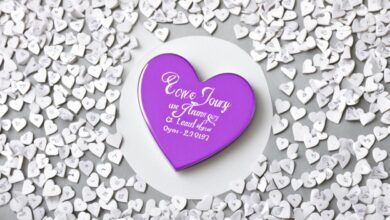 Imã de coração para lembrança de casamento